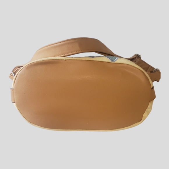 Rosetti Leather and Canvas Bucket Style Crossbody/Shoulder Bag - Picture 7 of 7